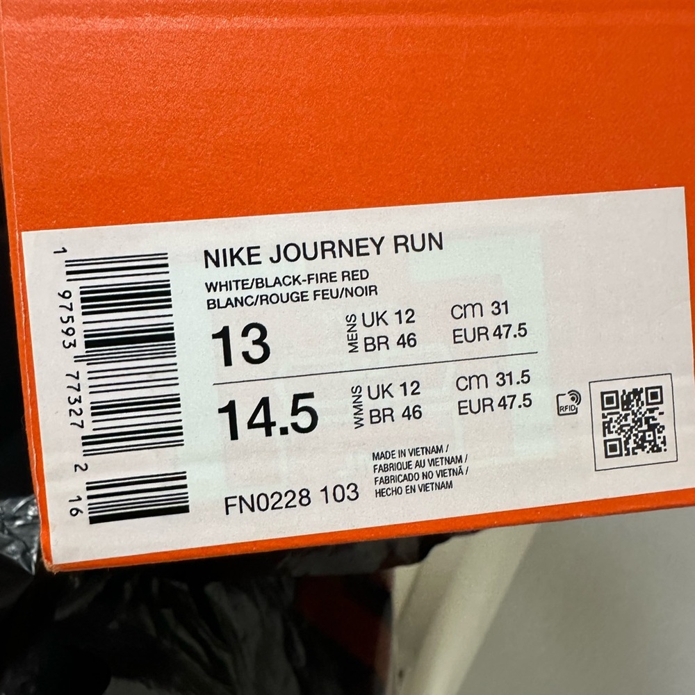 Nike Journey Run 🏃🏻‍♂️ White/Red 13 - Picture 6 of 6